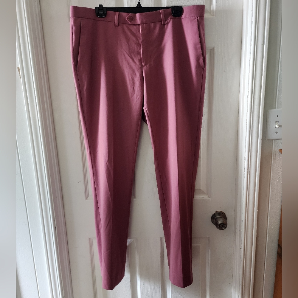💐2/$25 Tip Top Tailors G Grafton Slim Fit Burgundy Chino Pants, size 36W x 32L